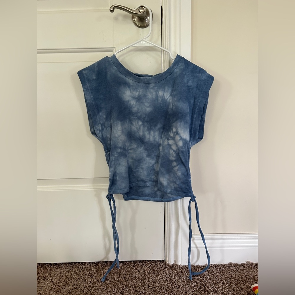 BB Dakota By Steve Madden blue tie dye tank top with toes size xs
